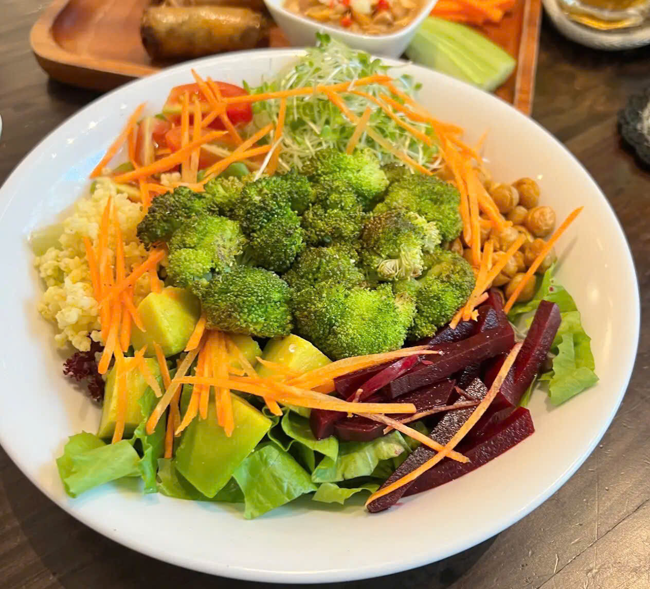 ROASTED BROCCOLI & MILLET SALAD WITH PESTO DRESSING
