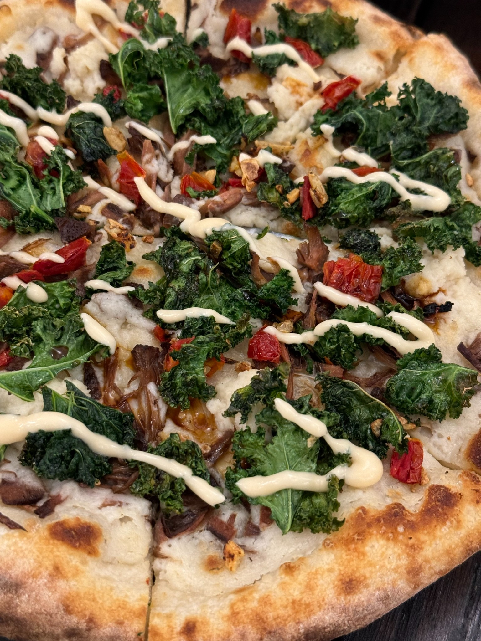 SOURDOUGH PIZZA JACKFRUIT & KALE (Half - 1/2)